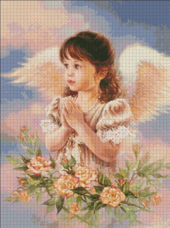 Summer Angel Cross Stitch By Dona Gelsinger