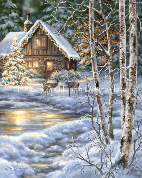 The Snowy Path Cross Stitch By Dona Gelsinger