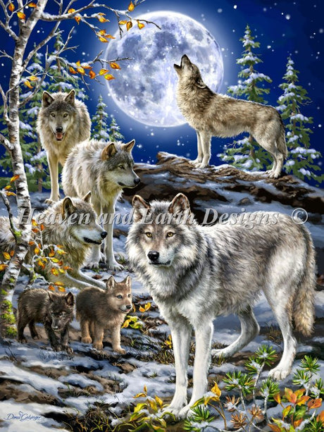 The Spirit Of The Pack Cross Stitch By Dona Gelsinger