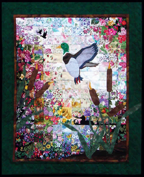 “Ducks & Cattails” Watercolor Quilt Kit