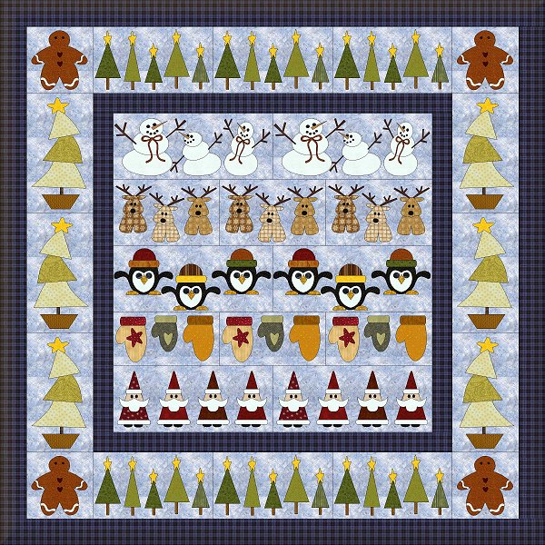 Christmas Row x Row Downloadable Pattern by FatCat Patterns
