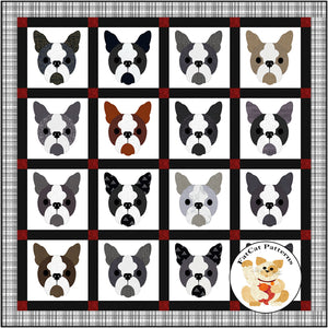 Dog Days, Boston Terrier Quilt Pattern