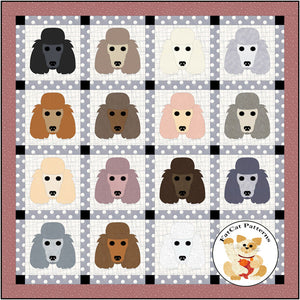 Dog Days, Poodle Downloadable Pattern by FatCat Patterns