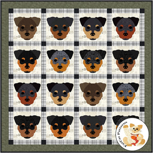 Dog Days, Rottweiler Quilt Pattern
