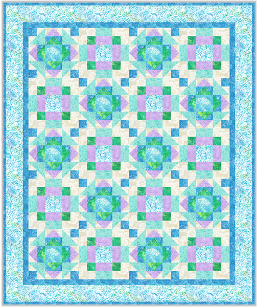 Tranquil Seas Quilt Pattern by Frog Hollow Designs