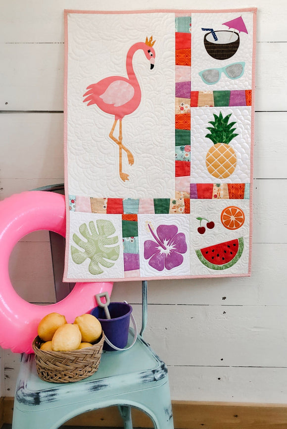 Flamingo Summer Downloadable Pattern by Stringtown Lane Quilts