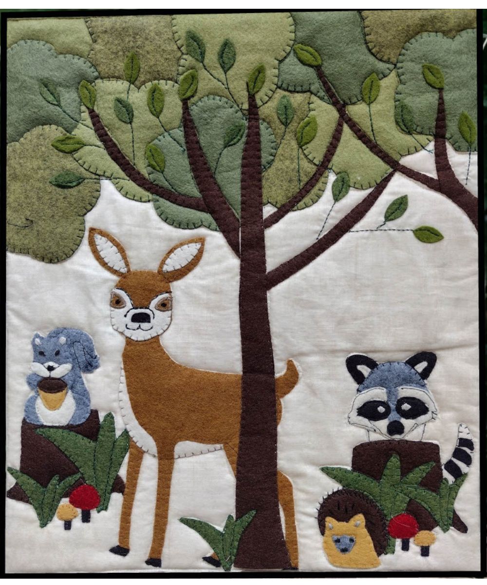 Forest animals child's quilt buying