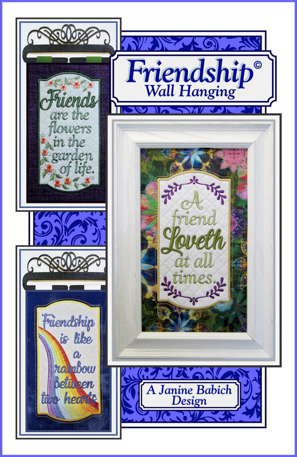 Friendship Display/Wall Hanging Downloadable Pattern by Janine Babich