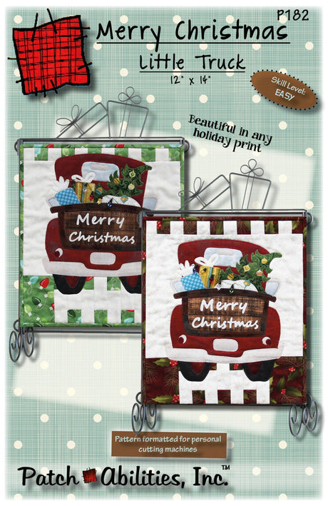 Merry Christmas Little Truck Downloadable Pattern by Patch Abilities