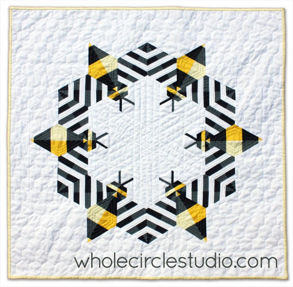 Bzzzzzz Mini Quilt - Whole Circle Studio