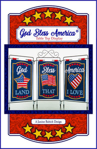 God Bless America Table Top Display Downloadable Pattern by Janine Babich