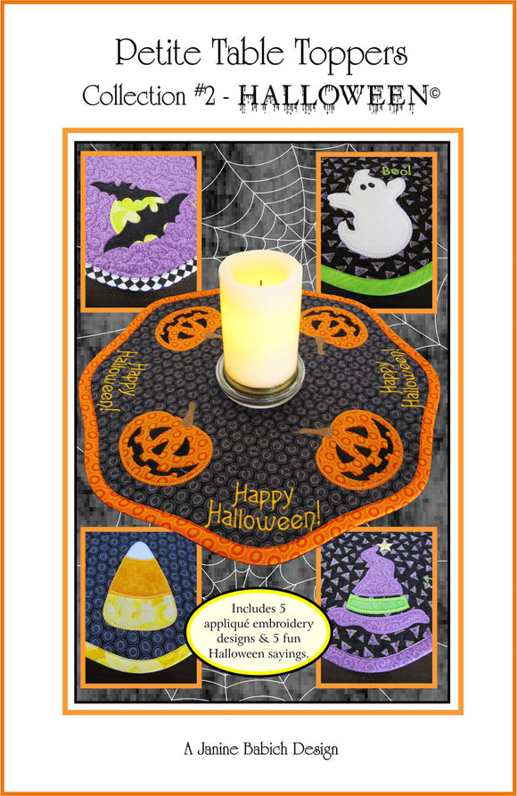 Petite Table Toppers #2- Halloween Downloadable Pattern by Janine Babich