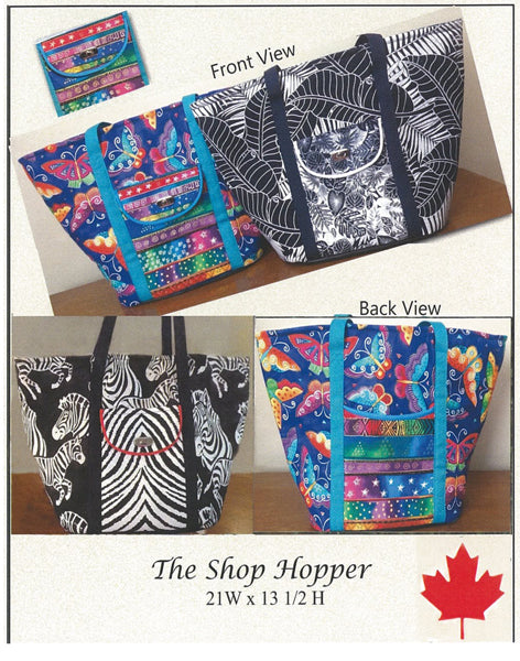 The Shop Hopper Bag Pattern by Harebrained Happenings