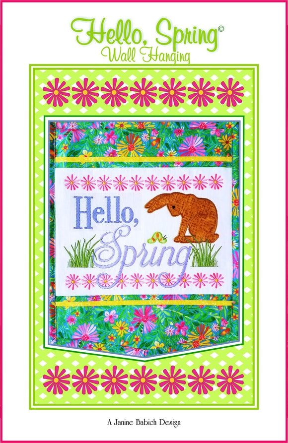 Hello Spring Table Top Display Downloadable Pattern by Janine Babich