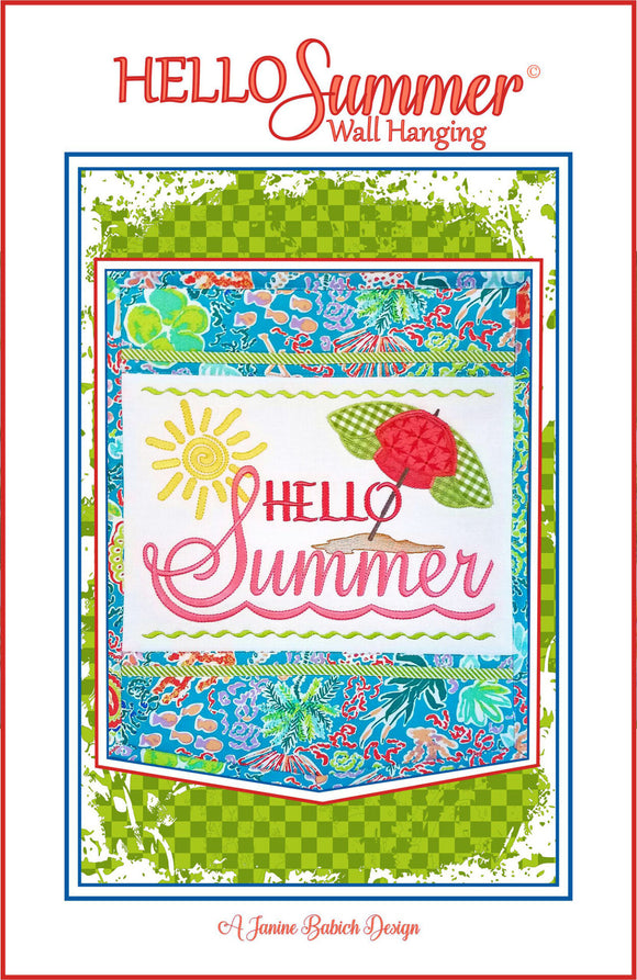 Hello Summer Table Top Display Downloadable Pattern by Janine Babich