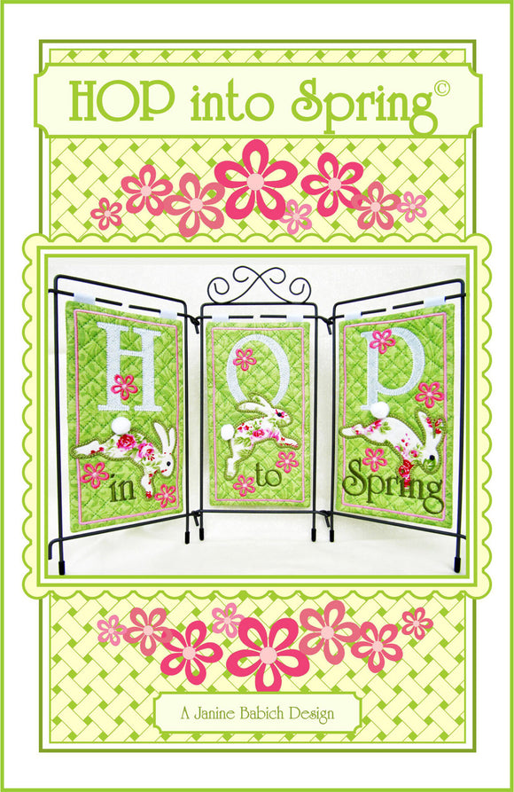 HOP into Spring Table Top Display Downloadable Pattern by Janine Babich
