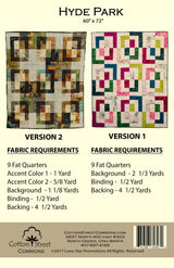 Back of the Hyde Park Downloadable Pattern by Cotton Street Commons