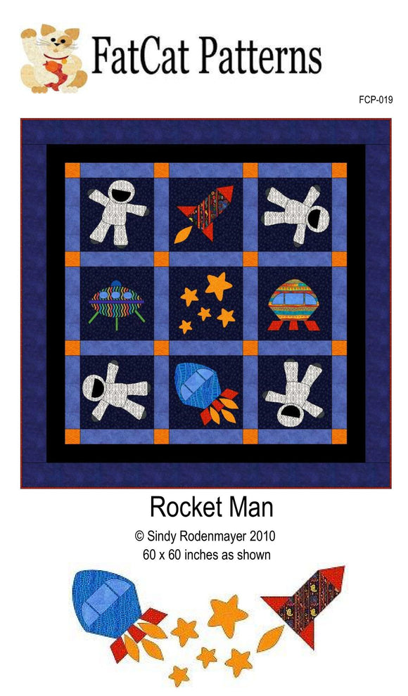 Rocket Man Downloadable Pattern by FatCat Patterns