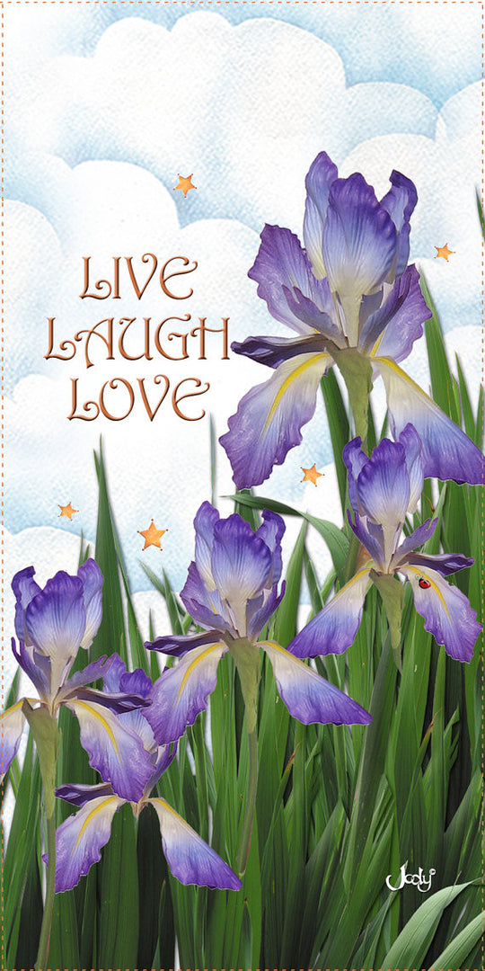 Live, Laugh, Love - Iris Patterns – Quilting Books Patterns and Notions