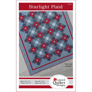 Starlight Plaid Quilt Pattern by Canuck Quilter Designs