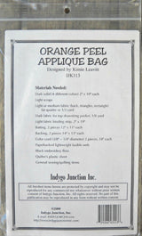 Orange Peel Applique Bag Tote