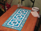 City Squares Table Runner & Placemats With Napkin/Utensil Pocket!
