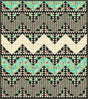 Sawtooth Zig-Zag Quilt Pattern by Jamie Kalvestran Design