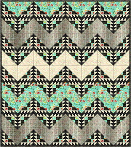 Sawtooth Zig-Zag Quilt Pattern by Jamie Kalvestran Design