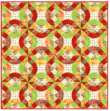 Orange Peel Plus - EPP Quilt Pattern by Jamie Kalvestran Design
