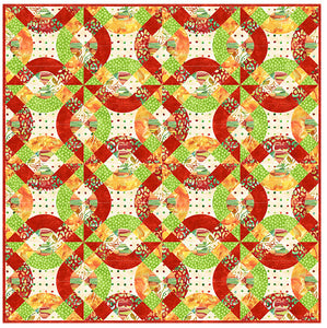 Orange Peel Plus - EPP Quilt Pattern by Jamie Kalvestran Design