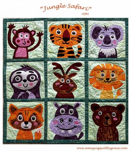 Jungle Safari Downloadable Pattern by Amazing Quilts By Grace