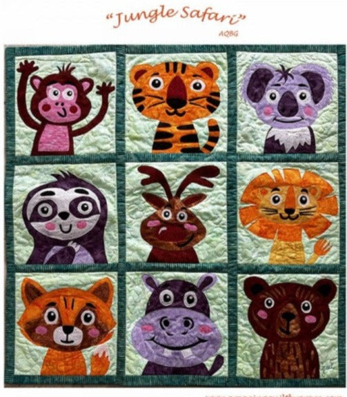 Jungle Safari Quilt Pattern by Amazing Quilts By Grace