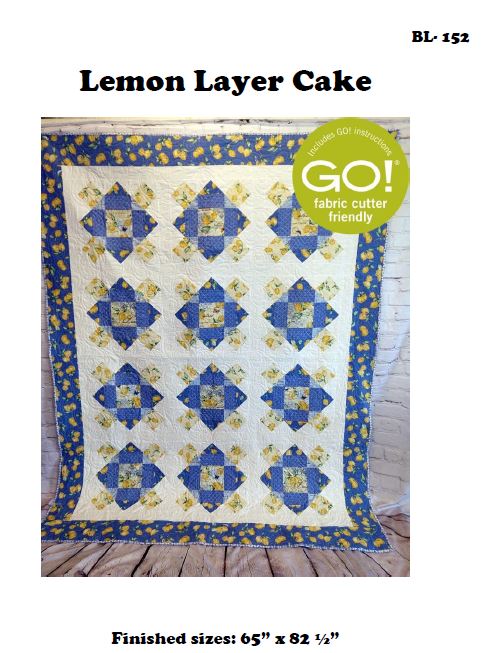 Lemon Layer Cake Downloadable Pattern by Beaquilter