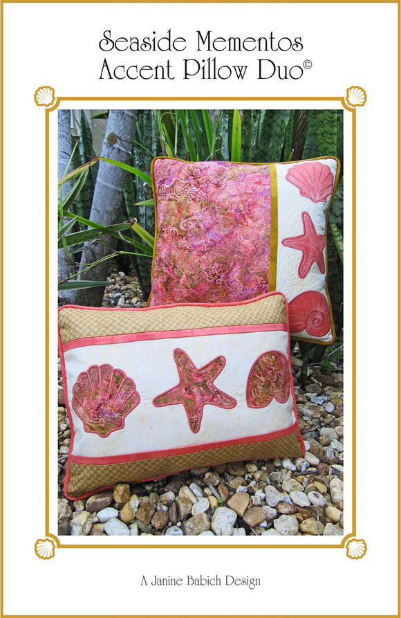Seaside Mementos Pillow Duo Downloadable Pattern by Janine Babich