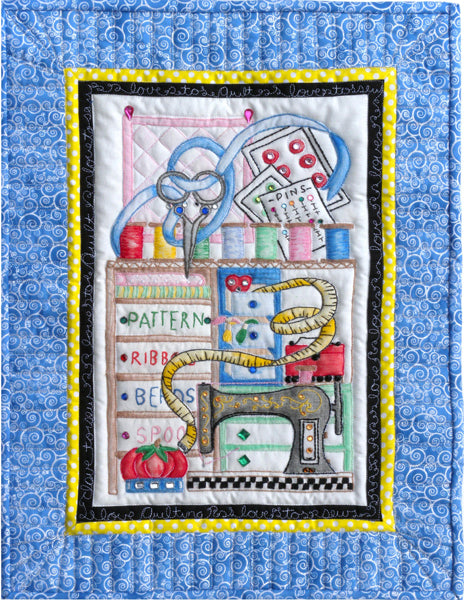 My Sewing Room Wall Hanging Pattern by More the Merrier Designs