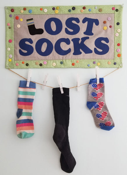 Lost Socks Wall Hanging Pattern by Nancy Dill Designs