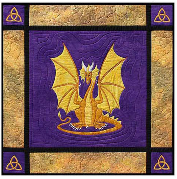 Dragon on Guard Wall Hanging Pattern by Needlesongs
