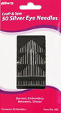 Allary Silver Eye Needles 50/Pkg