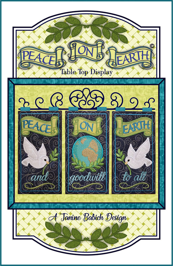 Peace On Earth Table Top Display Downloadable Pattern by Janine Babich