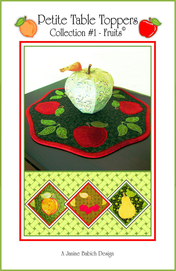 Petite Table Toppers #1- Fruits Downloadable Pattern by Janine Babich