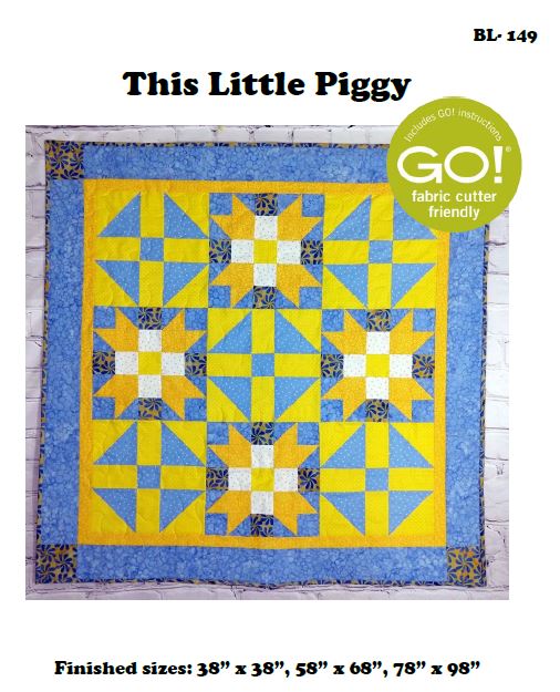 This Little Piggy Downloadable Pattern by Beaquilter