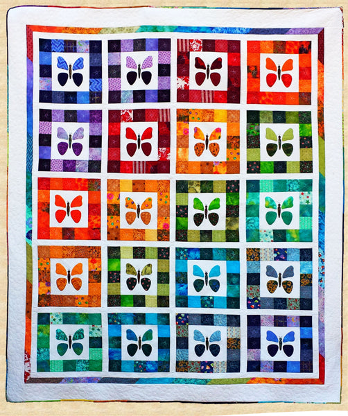 Rainbow Butterflies Quilt Pattern by Pumpkin Patch Patterns