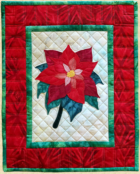 Poinsettia Wall Hanging Pattern by Pumpkin Patch Patterns