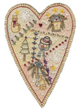 Vintage Christmas Ornament Prim Heart