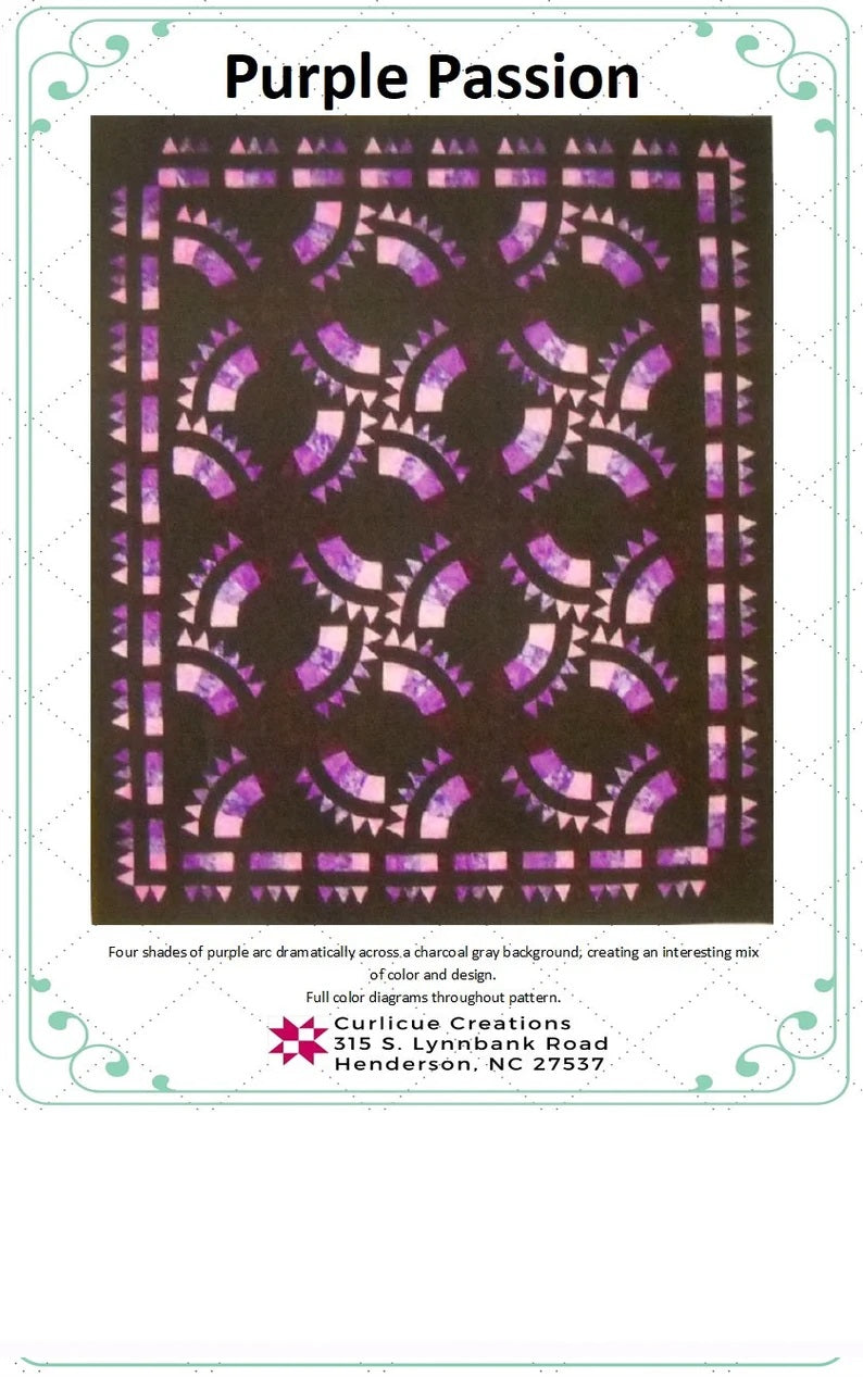 Purple Passion Downloadable Pattern by Curlicue Creations