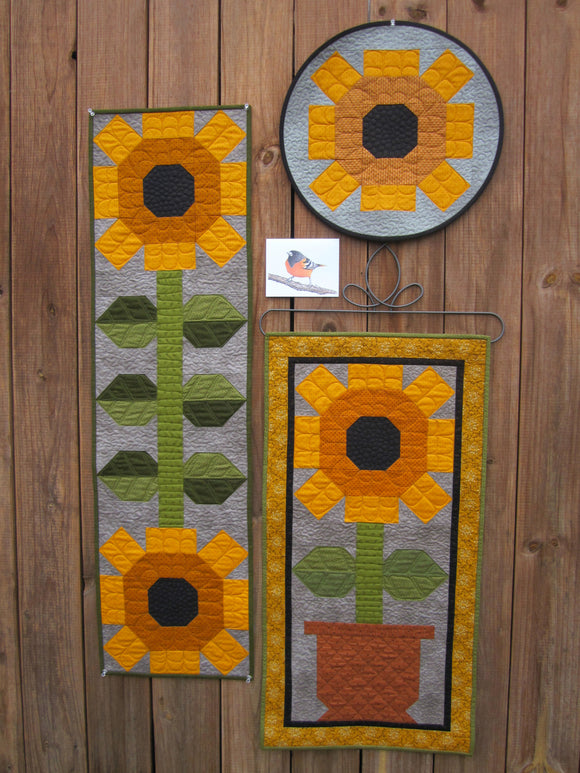 Oriole Sunflower Quilts and Card