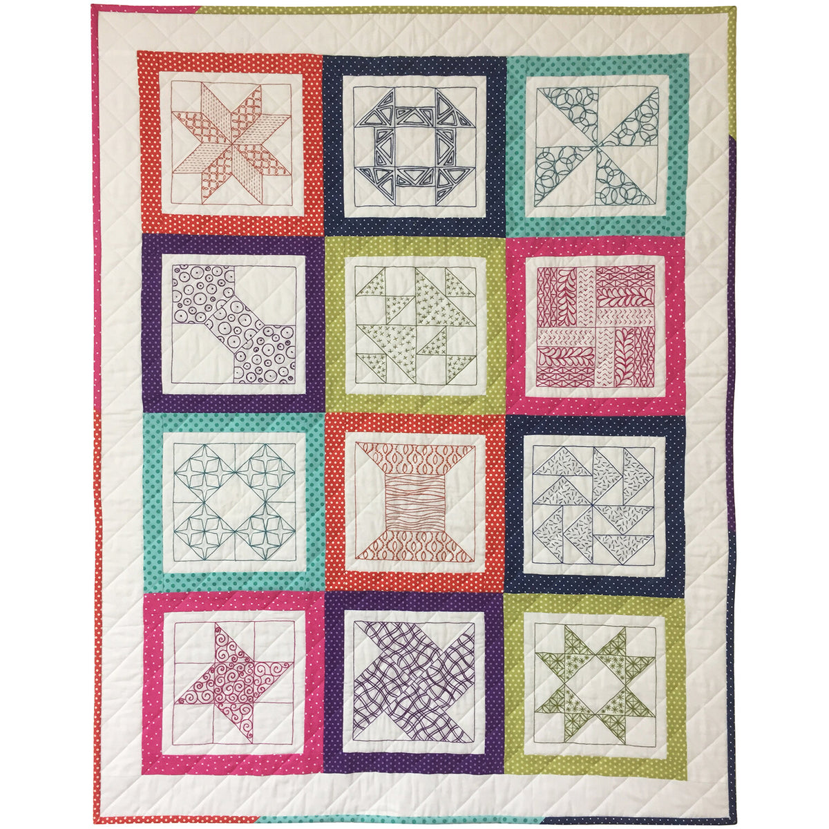 Quilt Block Stitchery Downloadable Pattern – Quilting Books Patterns ...
