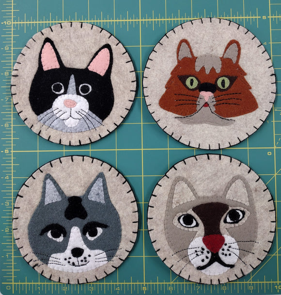 Cat Coasters Downloadable Pattern by Rachels of Greenfield