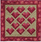 Hearts Quilt Pattern - Straight to the Point Series by Quilting Discoveries Susan Mayer
