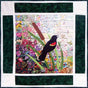 “Rachel’s Bird Garden” Block #10: Red-winged Blackbird